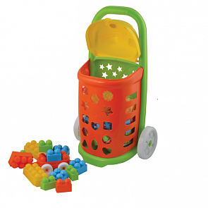 Конструктор - Волшебные детали, 38 штук в тележке (Terides, Т6-082)